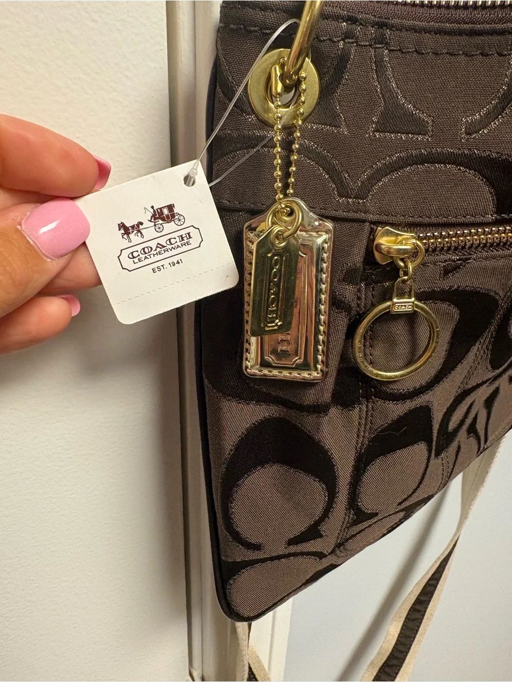 Coach Signature Poppy 2-Way Shoulder Bag 18135